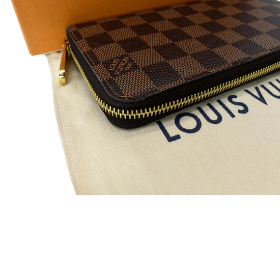 LOUIS VUITTON Louis Vuitton Damier Zippy Organizer N63502 Long Wallet Men's  Women's Brown Made in Spain