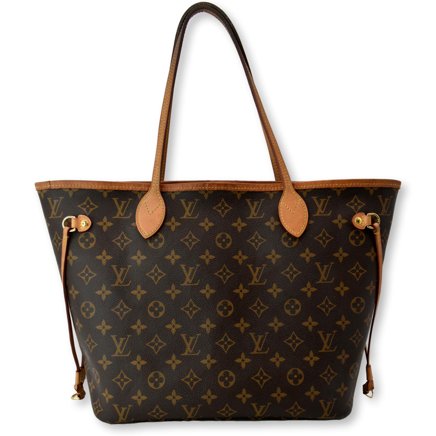 LOUIS VUITTON Catogram Neverfull MM Marron 1282863