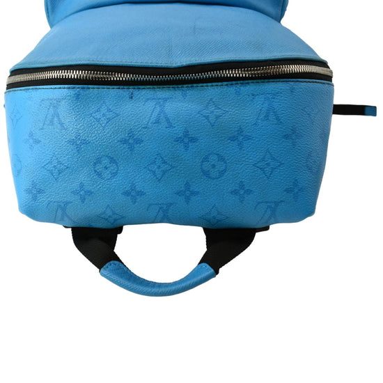 Leather backpack Louis Vuitton Blue in Leather - 33987648