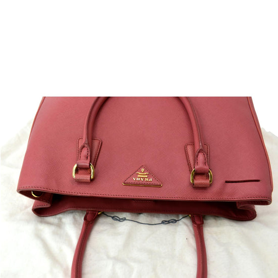 Galleria leather handbag Prada Pink in Leather - 29708987