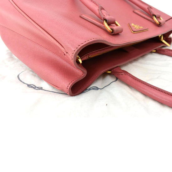 Prada pink 2013 large Saffiano leather Galleria top handle bag ref