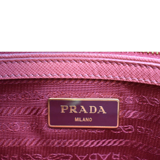 Prada pink 2013 large Saffiano leather Galleria top handle bag ref