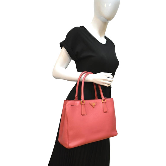 Prada Bag Large Galleria Saffiano Leather Bag With Box 675 (J839