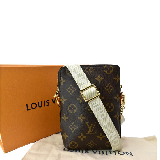 Louis Vuitton Utility Phone Sleeve Bag Monogram Canvas Brown 134333325
