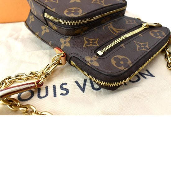 LOUIS VUITTON Utility Phone Sleeve Monogram shoulder/crossbody chain bag LV  rare