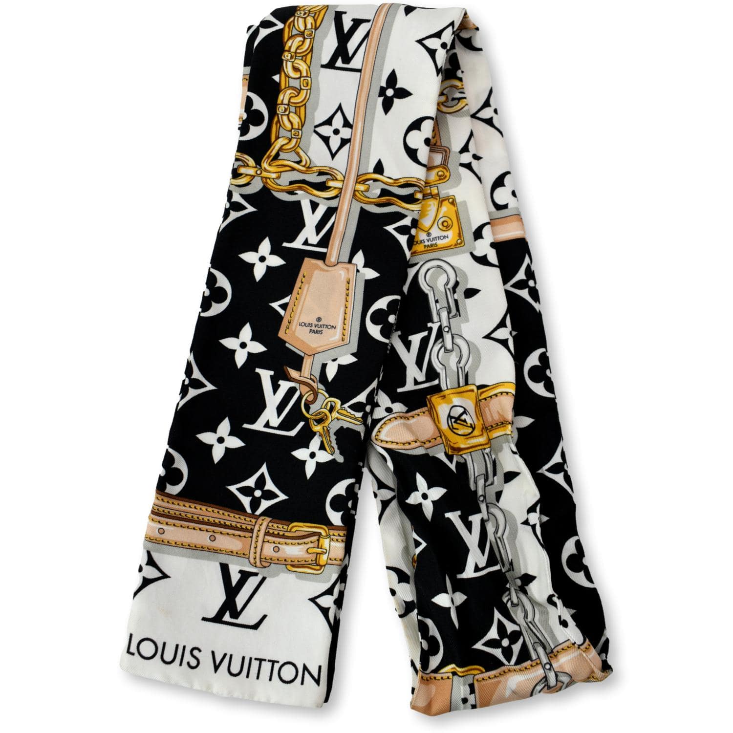 Louis Vuitton Monogram Confidential Bandeau Black Silk