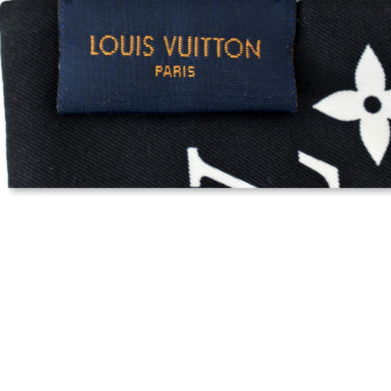 LOUIS VUITTON Silk Monogram Confidential Bandeau Black 1224862