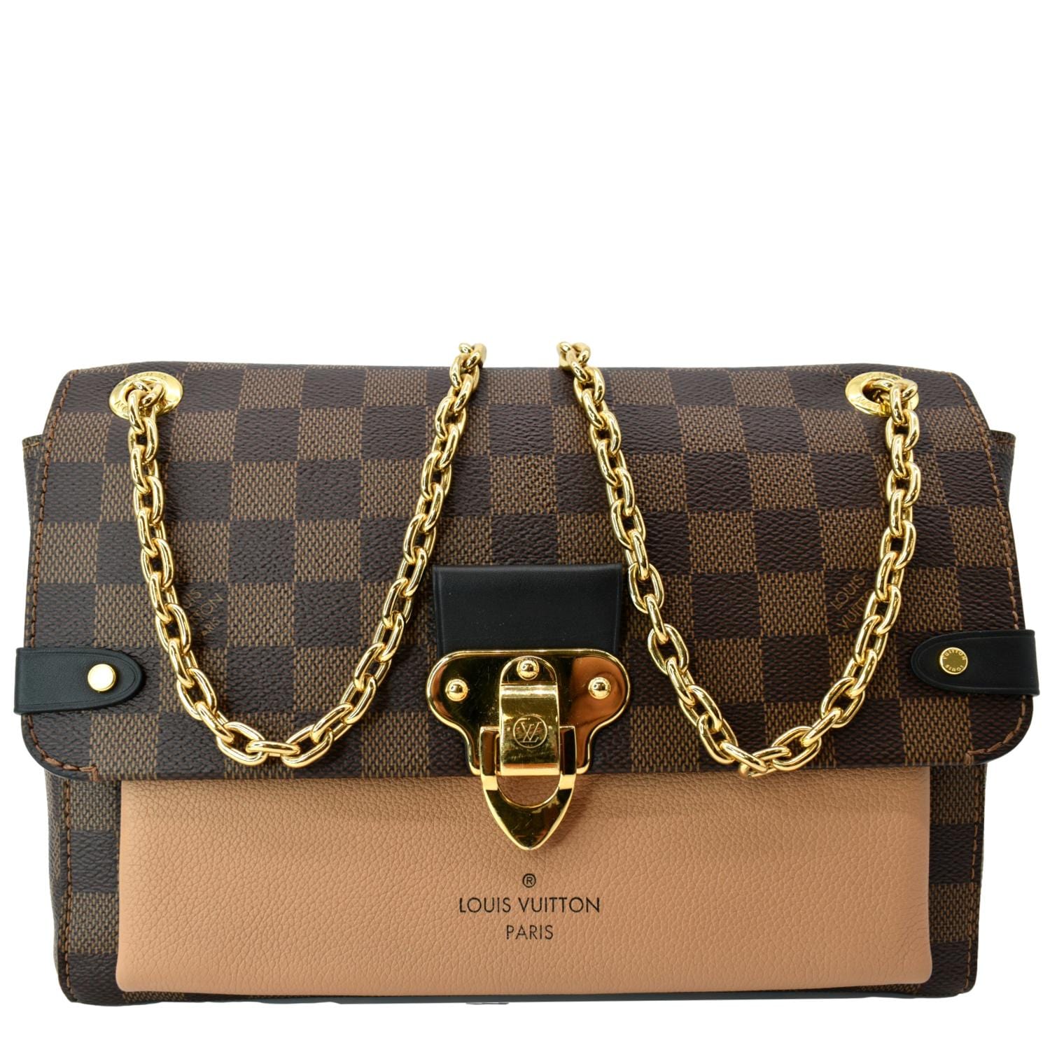 LOUIS VUITTON Vavin PM Damier Ebene Shoulder Bag Brown