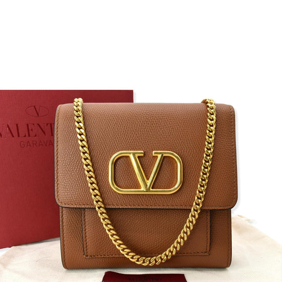 Vsling crossbody bag Valentino Garavani Brown in Polyester - 32754013