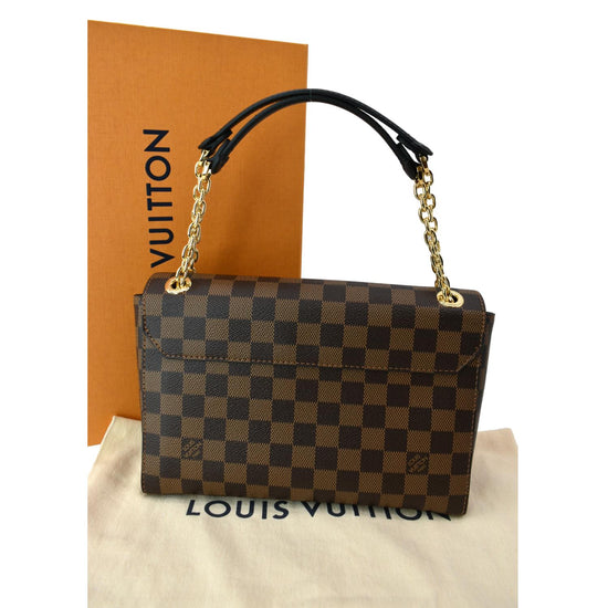 Louis Vuitton Vavin Handbag Damier with Leather PM at 1stDibs