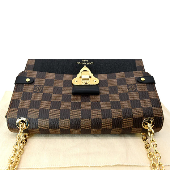 LOUIS VUITTON Vavin PM Damier Ebene Crossbody Bag Brown