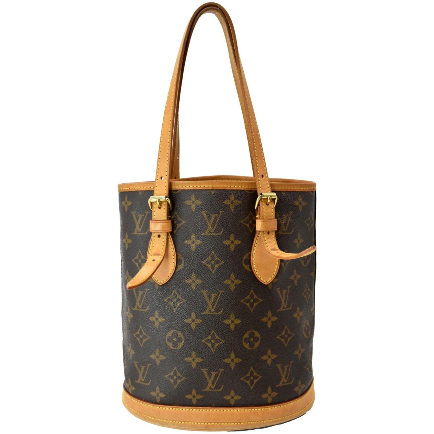 Louis Vuitton Petit Bucket Black in Synthetic Raffia/Cowhide Leather with  Gold-tone - US