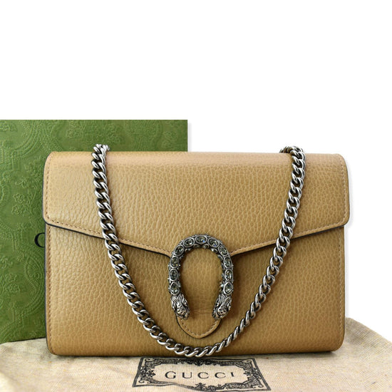 Gucci Dionysus Leather Crossbody Bag Black 401231