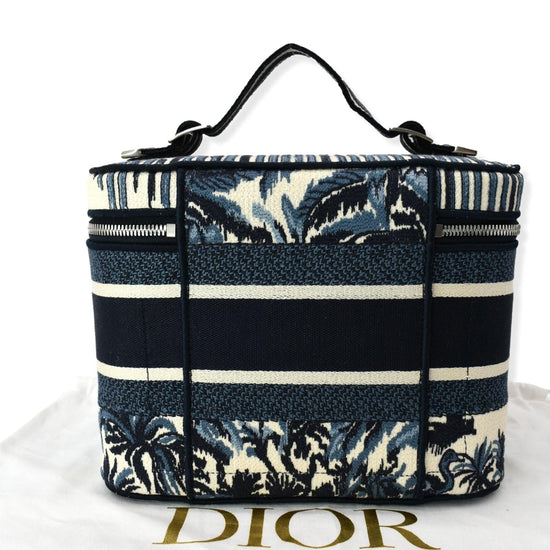 DiorTravel Vanity Case Blue Dior Oblique Embroidery