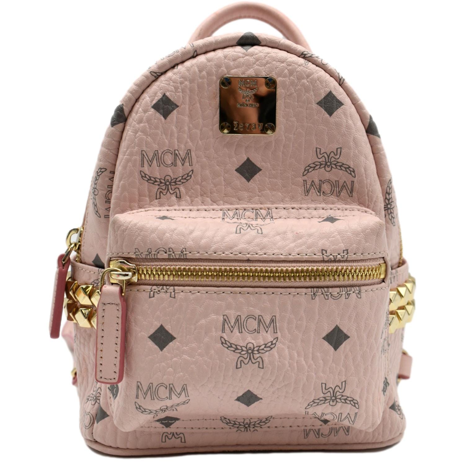 MCM, Bags, Mcm Visetos Stark Leather Backpack