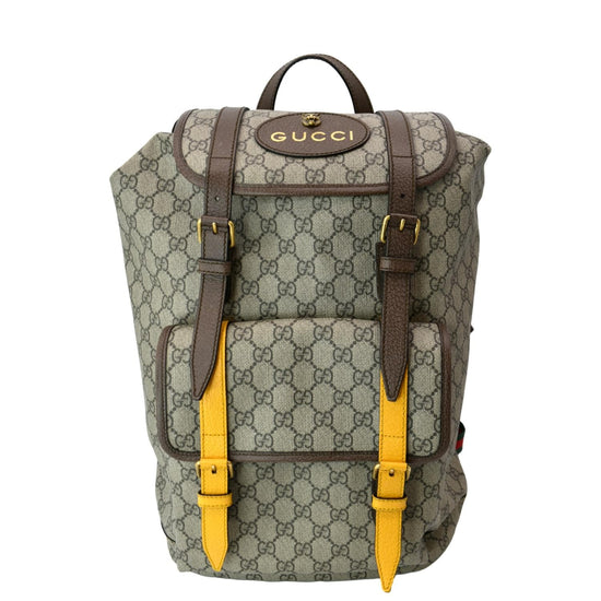 Gucci GG Supreme Logo Patch Backpack - ShopStyle in 2023