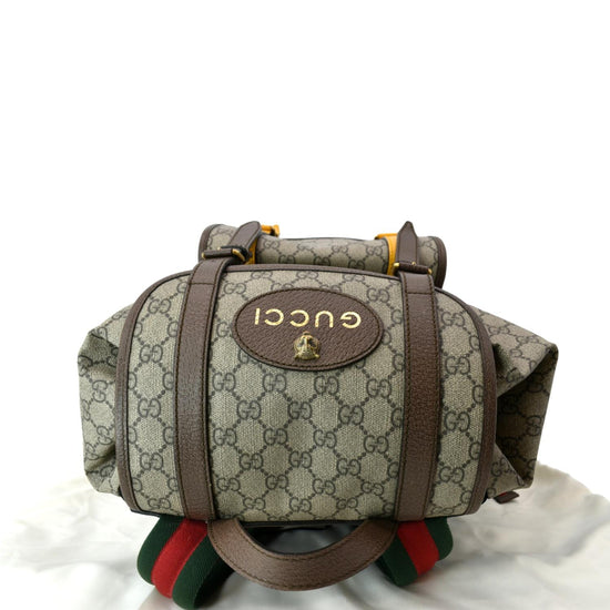 Gucci Beige & Brown Gg Supreme Backpack In 9795 Be Eb/br.sug/br