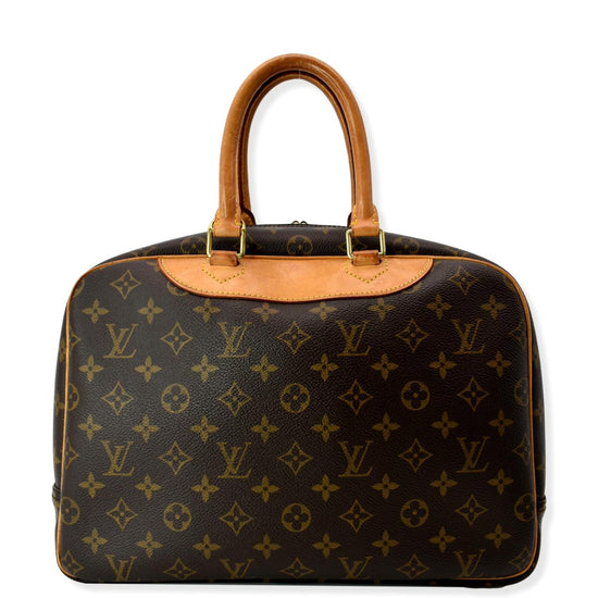 Authenticated Used Louis Vuitton Boston Bag Deauville Brown