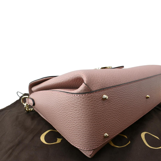 GUCCI Soft Pink Dollar Calfskin Medium Interlocking G Shoulder Bag - The  Purse Ladies