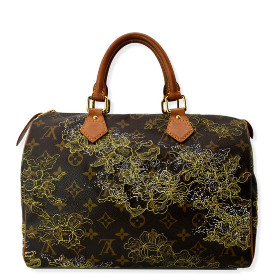 Louis Vuitton Limited Edition Monogram Dentell Speedy 30