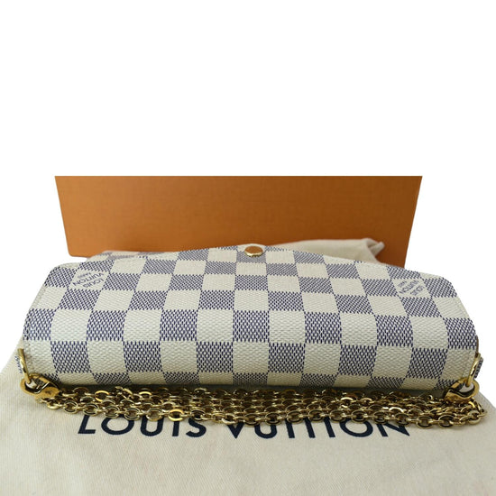 Pochette Felicie Damier Azur – Keeks Designer Handbags