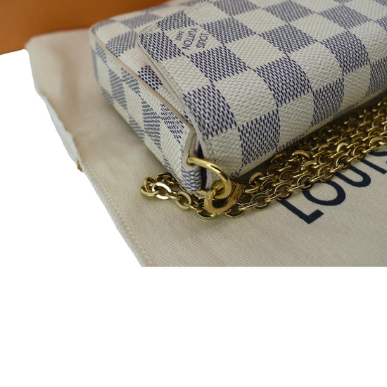 Pochette Felicie Damier Azur – Keeks Designer Handbags