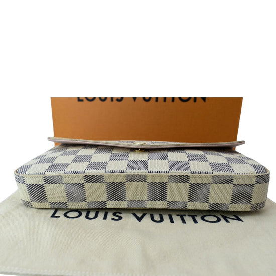Louis Vuitton LV Felicie new azur Beige Leather ref.225446 - Joli Closet