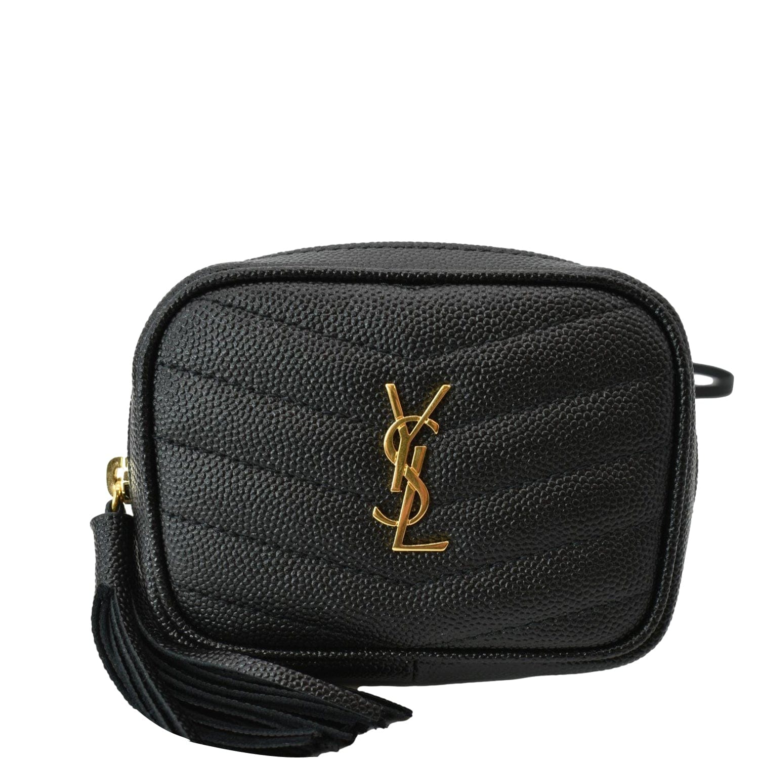 Leather crossbody bag Saint Laurent Black in Leather - 23536801