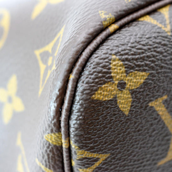 LV M41601限量Monogram V Neverfull MM肩背子母包(中-淺藍)