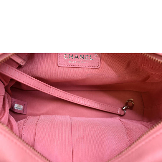 Chanel Gabrielle Medium Aged Calfskin Leather Shoulder Bag Pink