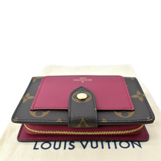 LOUIS VUITTON Juliette Monogram Canvas Wallet Rose pink