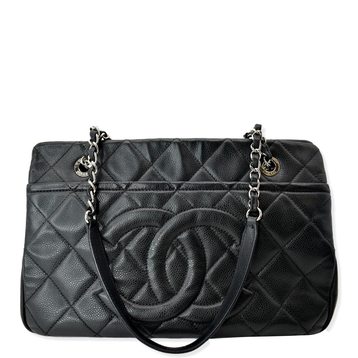 Chanel Caviar Leather Petite Shopping Tote (SHF-21296) – LuxeDH