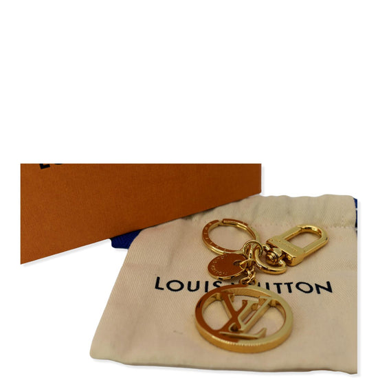 LV Padded Circle Bag Charm And Key Holder - Luxury S00 Grey