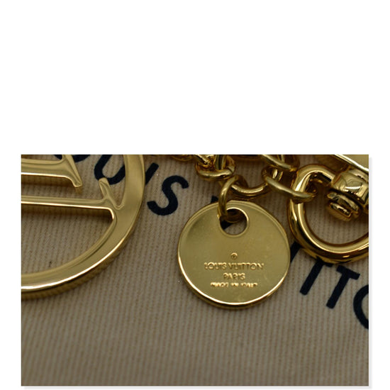 Louis Vuitton Round Illustre Bag Charm and Key Holder Metallic