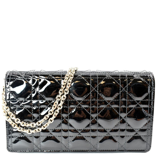 Dior Lady Dior Leather Clutch Bag