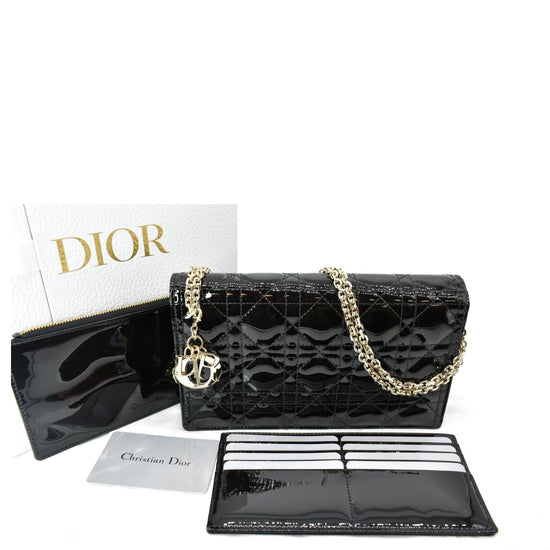 Dior Lady Dior Leather Clutch Bag