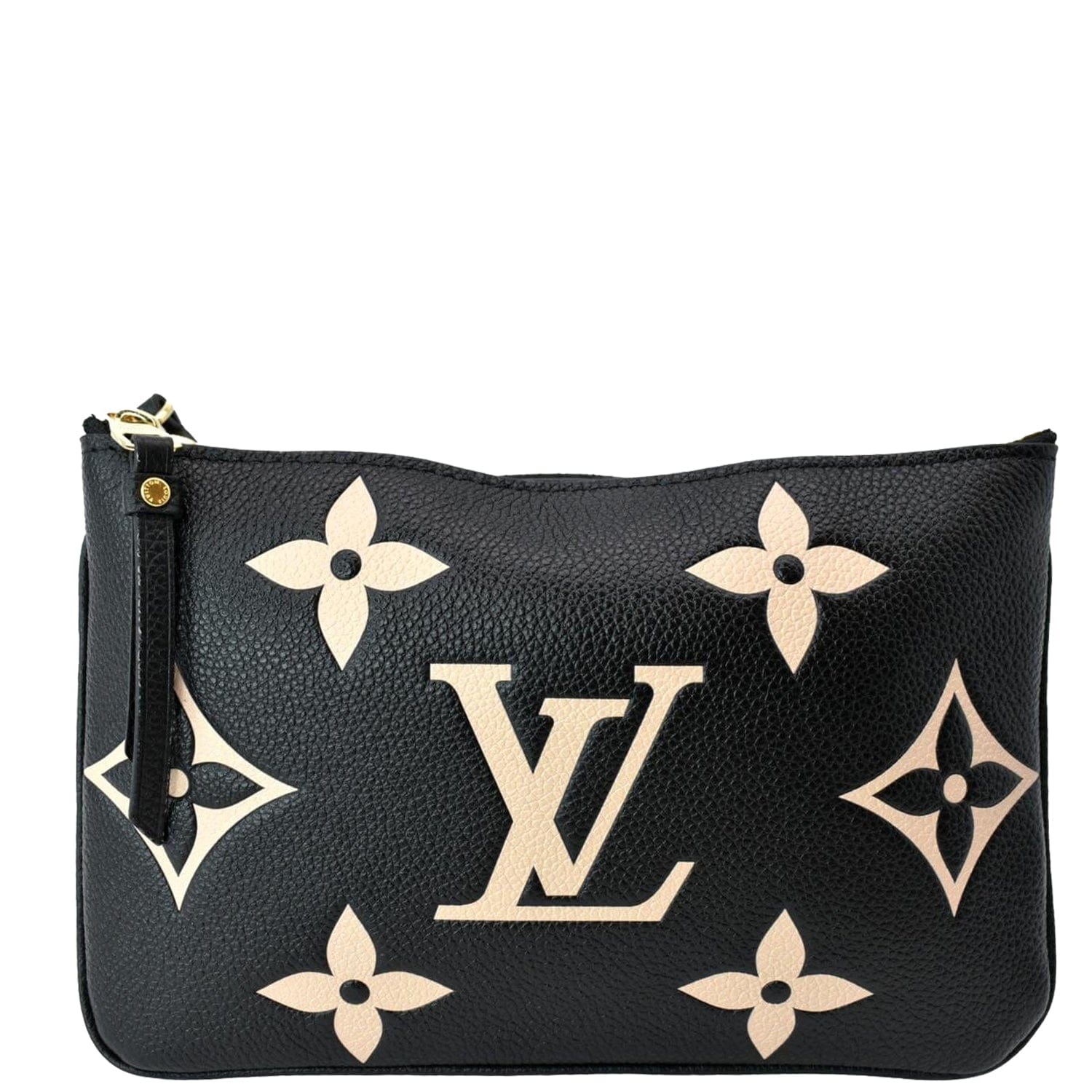 Louis Vuitton Double Zip Pochette Bicolor Monogram Empreinte Giant at  1stDibs