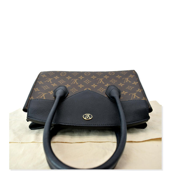 Black Louis-Vuitton Florine Tote Bag Canvas Leather with Strap, Box, and  Dustbag 