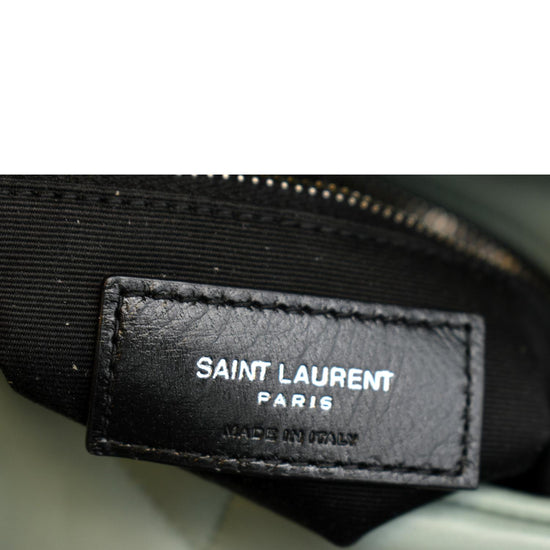 Saint Laurent Loulou Ysl Mini Quilted Crossbody Bag Vert Opaline