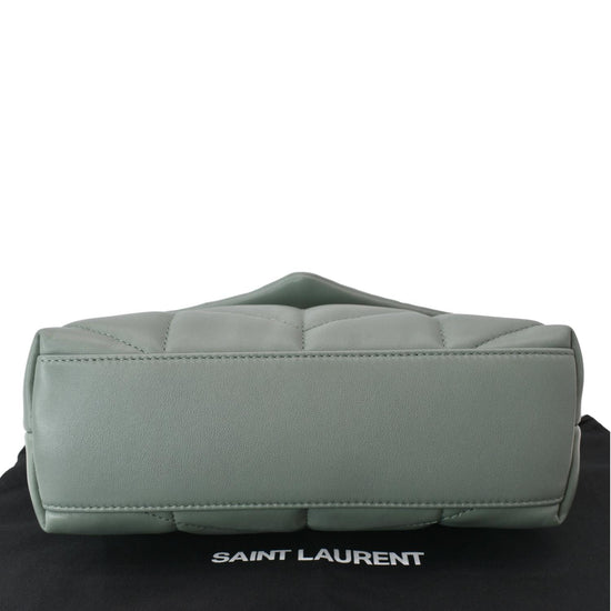 Saint Laurent Loulou Ysl Mini Quilted Crossbody Bag Vert Opaline