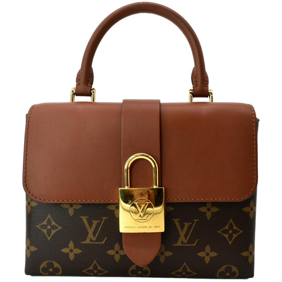 Louis Vuitton Padlock on Strap Handbag Monogram Canvas and Leather Brown  Caramel