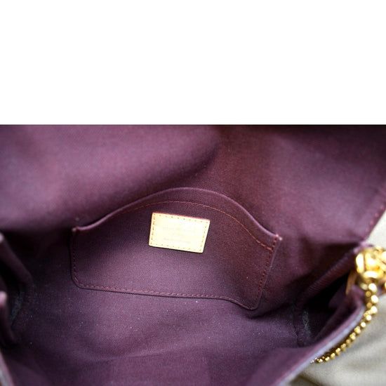 Louis+Vuitton+Favorite+Purple+Interior+Crossbody+MM+Brown+Canvas for sale  online