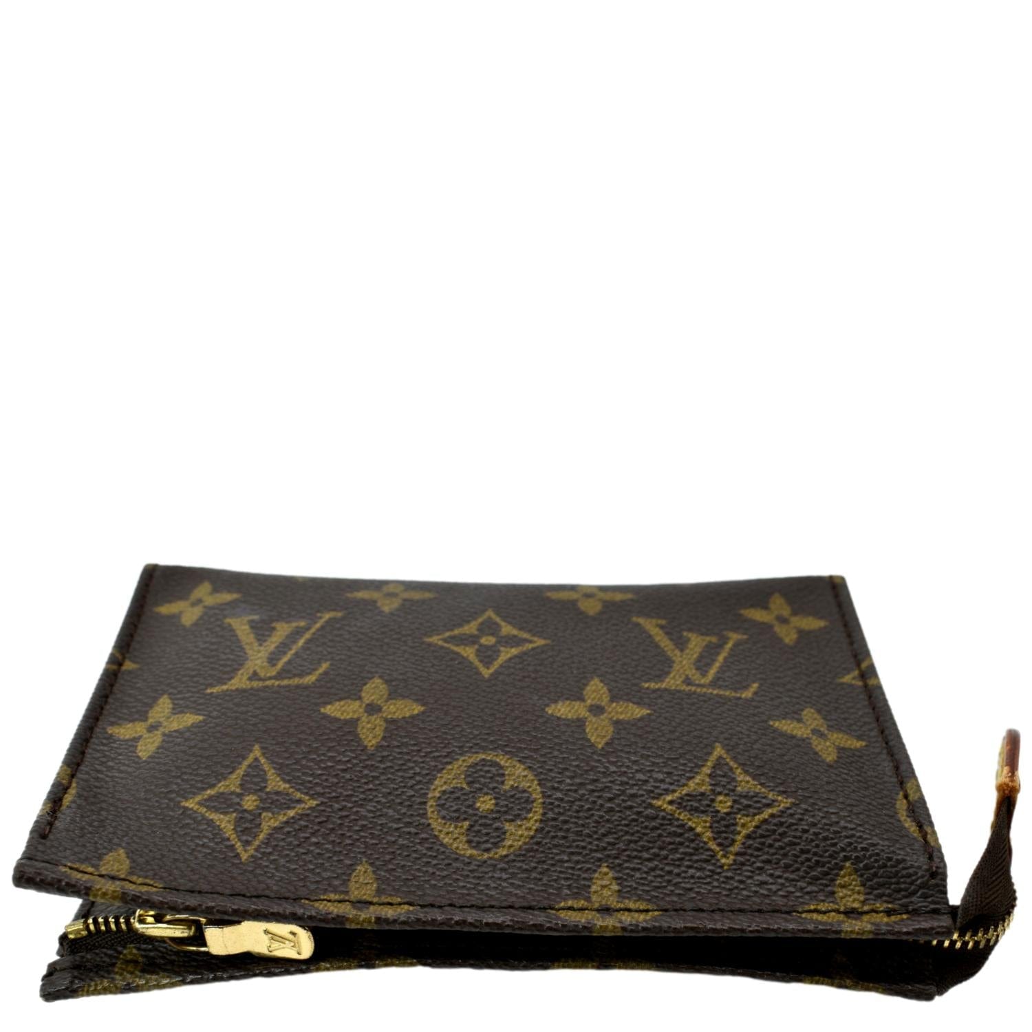 Louis Vuitton Toiletry Pouch 15 Monogram Brown in Coated Canvas with  GOLDTONE  GB