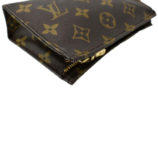 Louis Vuitton Toiletry Pouch 15 Monogram Brown in Coated Canvas with  GOLD-TONE - US