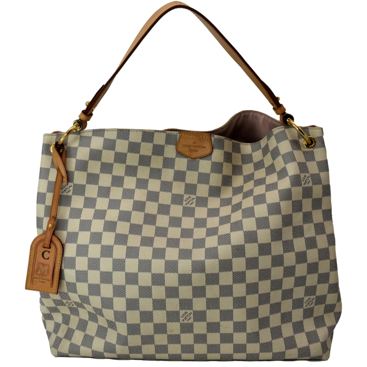 ❤️‍🩹SOLD❤️‍🩹Louis Vuitton Graceful MM Monogram Beige Shoulder Hobo  (SD4167) - Reetzy