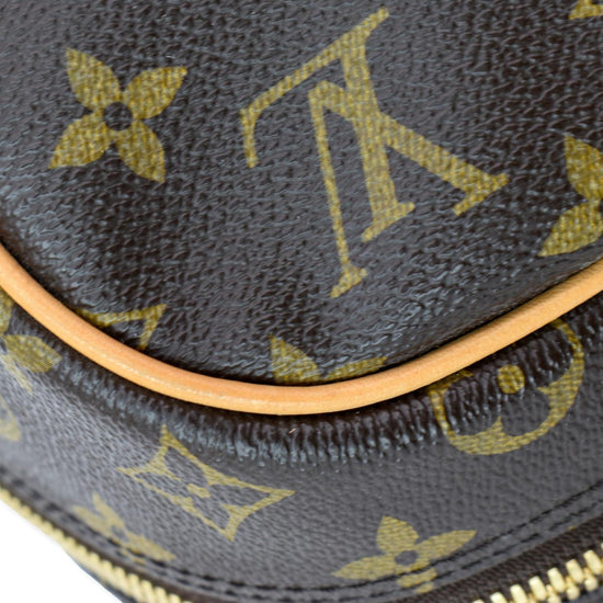 Louis Vuitton Monogram Canvas Leather Small Top Handle Satchel Carryall  Flap Bag