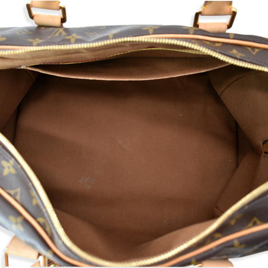 Carry all cloth handbag Louis Vuitton Brown in Cloth - 32570921