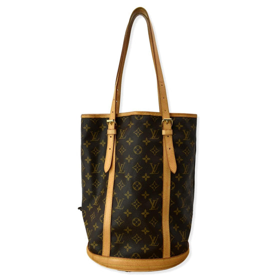 Bucket leather handbag Louis Vuitton Brown in Leather - 25189088