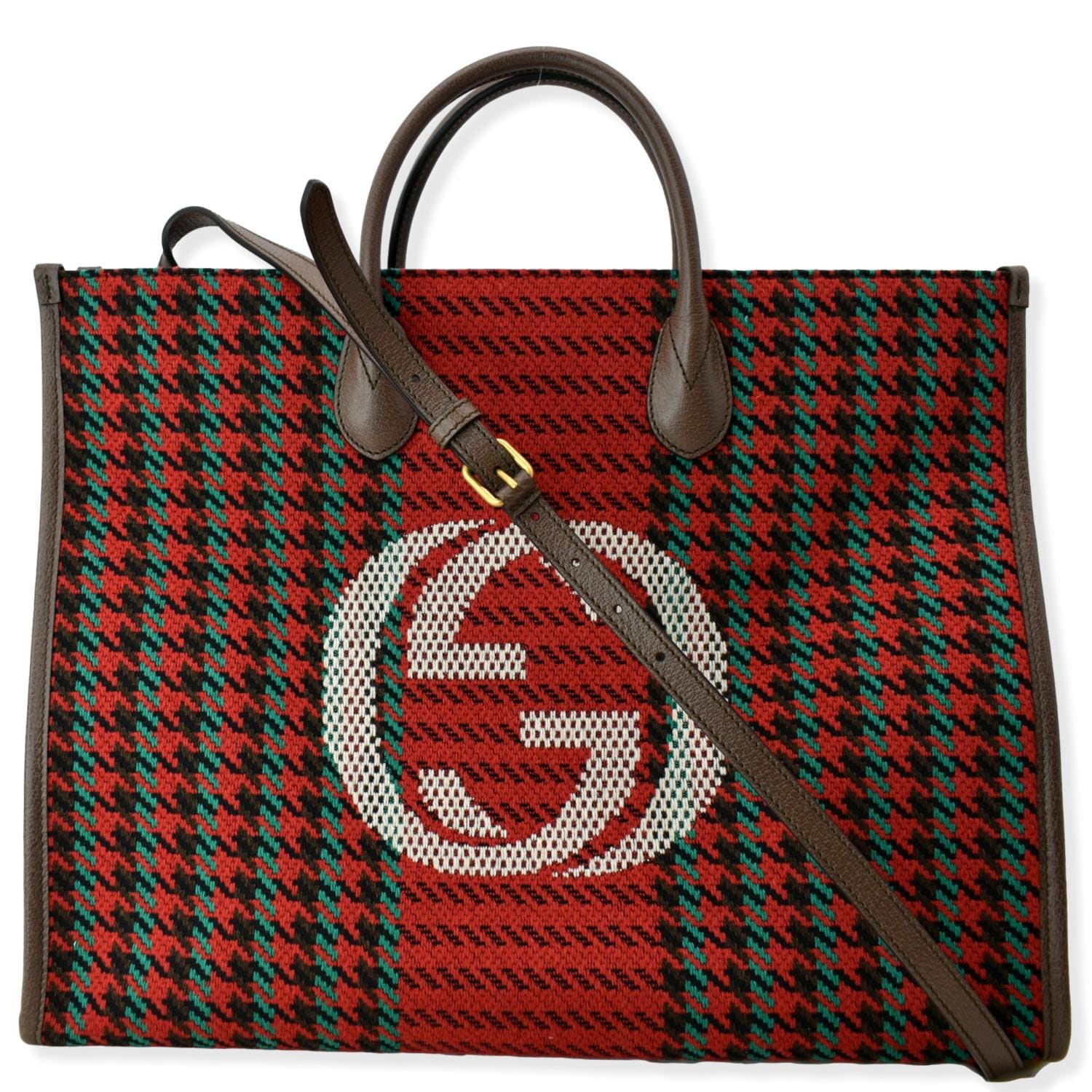 Gucci Black Red Stripe Beige Monogram Blanket - Tagotee