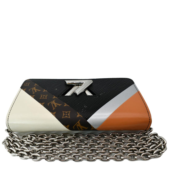 Louis Vuitton Multicolor Studded Monogram Canvas EPI Leather Twist Chain Clutch